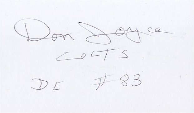 Don Joyce - Baltimore Colts