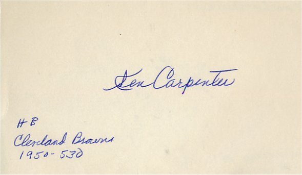 Ken Carpenter - Cleveland Browns