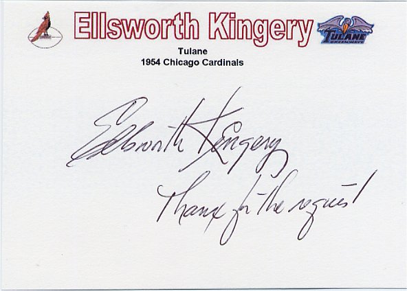 Ellsworth Kingery - Chicago Cardinals