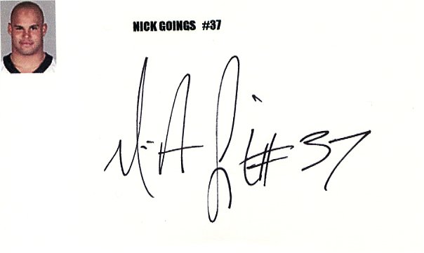 Nick Goings - Carolina Panthers