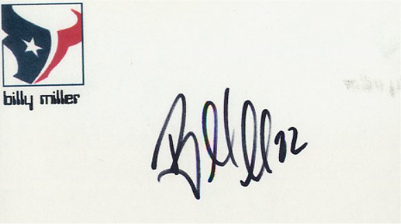 Billy Miller - Houston Texans