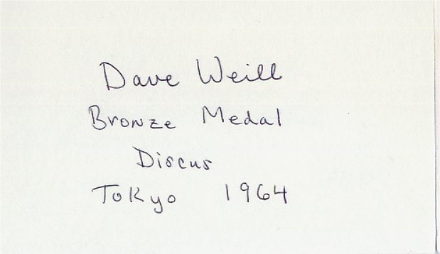 Dave Weill - Olympian