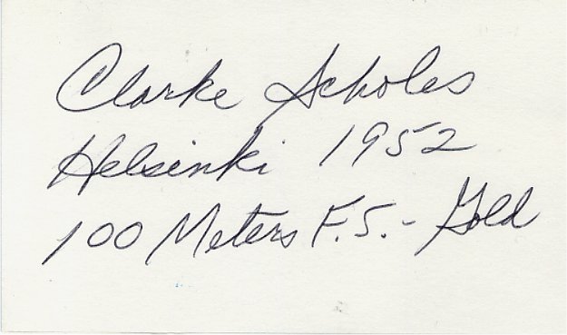 Clark Scholes - Olympian