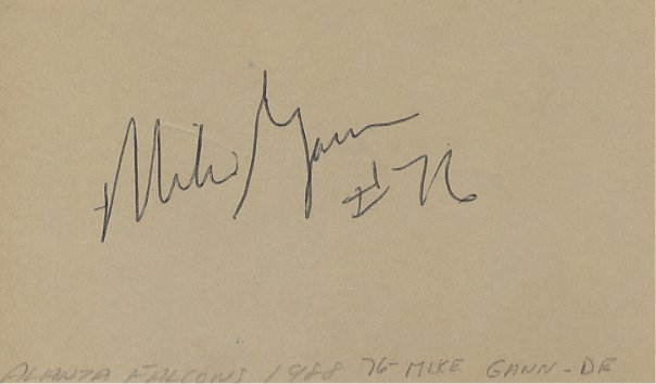 Mike Gann - Atlanta Falcons