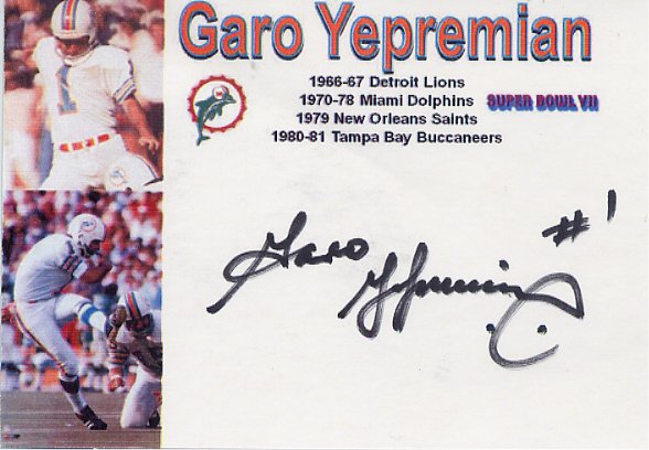 Garo Yepremian - Miami Dolphins