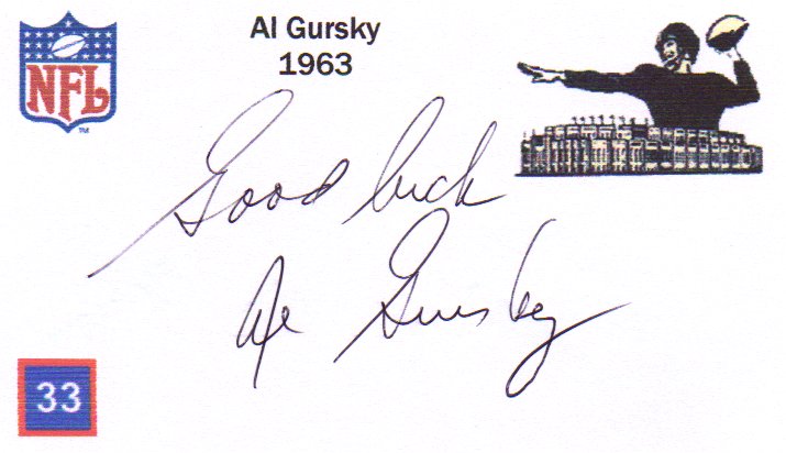 Al Gursky - New York Giants