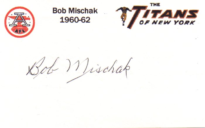 Bob Mischak - New York Giants