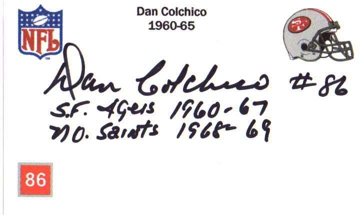 Dan Colchico - San Francisco 49ers