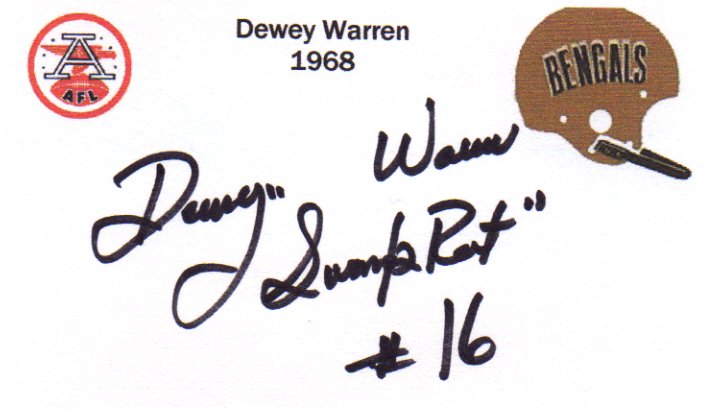 Dewey Warren - Cincinnati Bengals