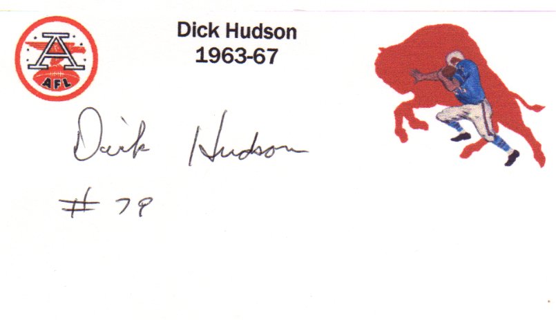Dick Hudson - Buffalo Bills