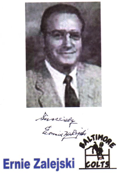 Ernie Zalejski - Baltimore Colts