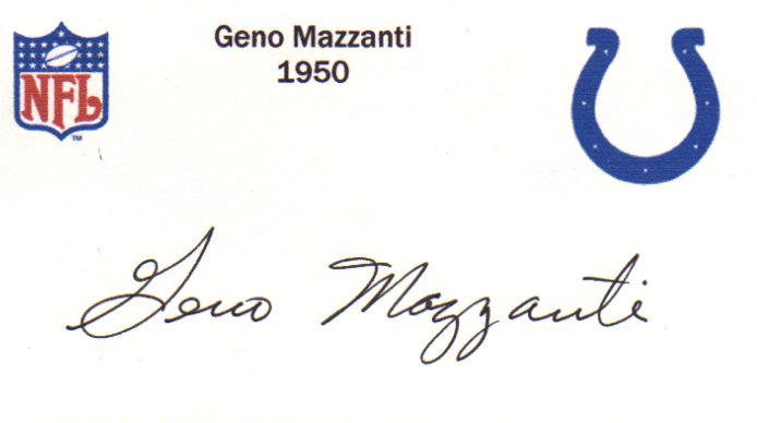 Geno Mazzanti - Baltimore Colts