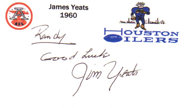 James Yeats - Houston Oilers