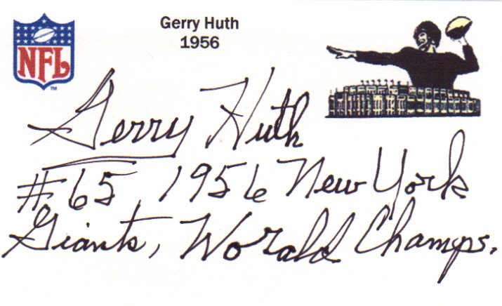 Gerry Huth - New York Giants