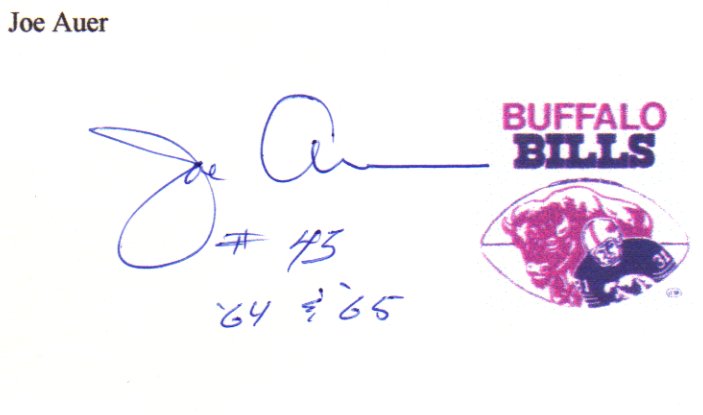 Joe Auer - Buffalo Bills