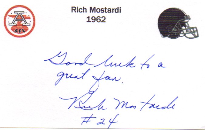 Rich Mostardi - Cleveland Browns