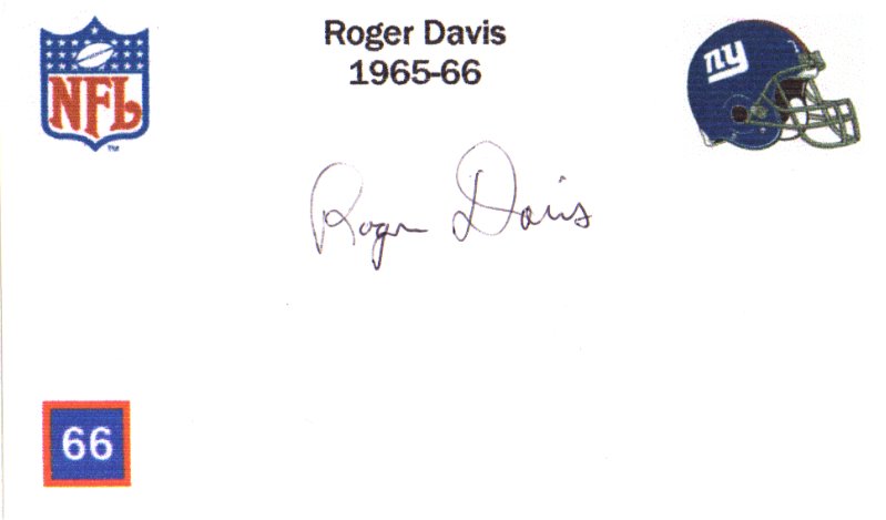 Roger Davis - Chicago Bears