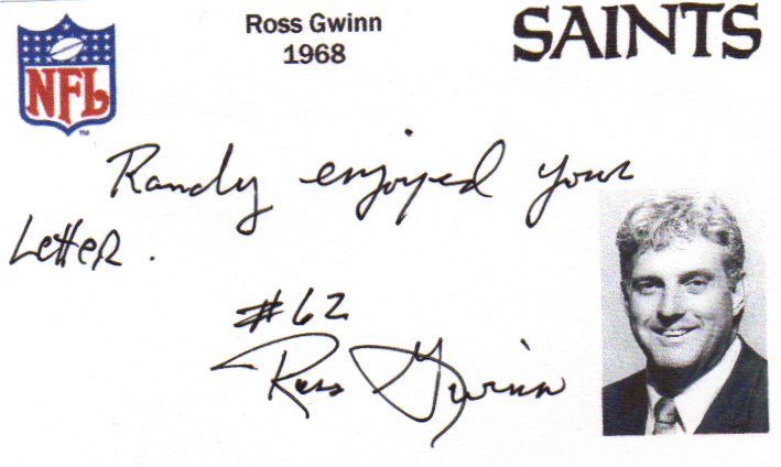 Ross Gwinn - New Orleans Saints