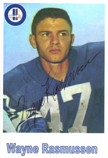 Wayne Rasmussen - Detroit Lions