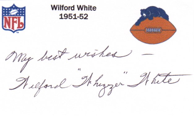 Wilford White - Chicago Bears