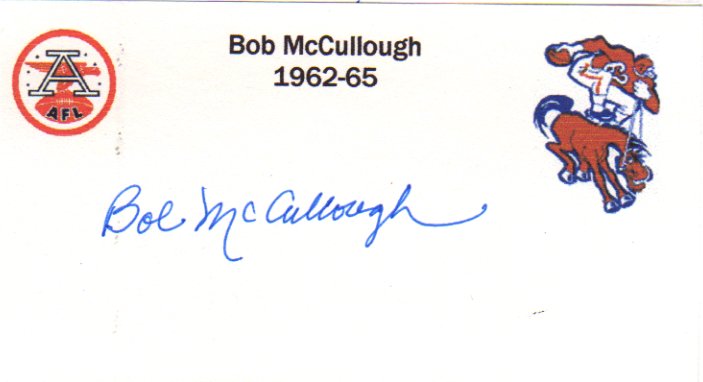 Bob McCullough - Denver Broncos