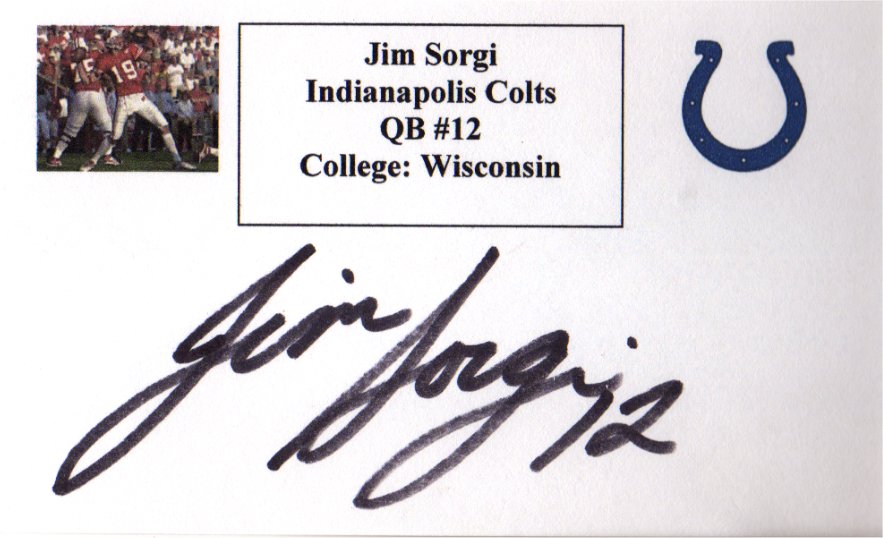 Jim Sorgi - Indianapolis Colts