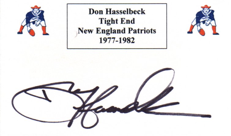 Don Hasselbeck - New England Patriots
