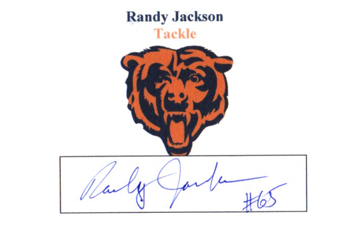 Randy Jackson - Chicago Bears