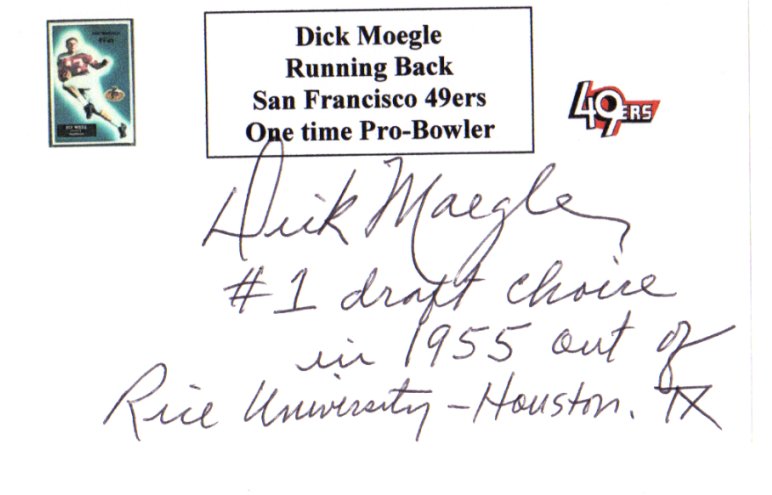 Dick Moegle - San Francisco 49ers