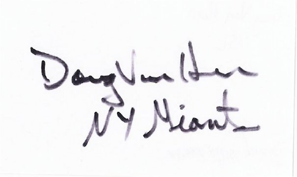 Doug Van Horn - New York Giants