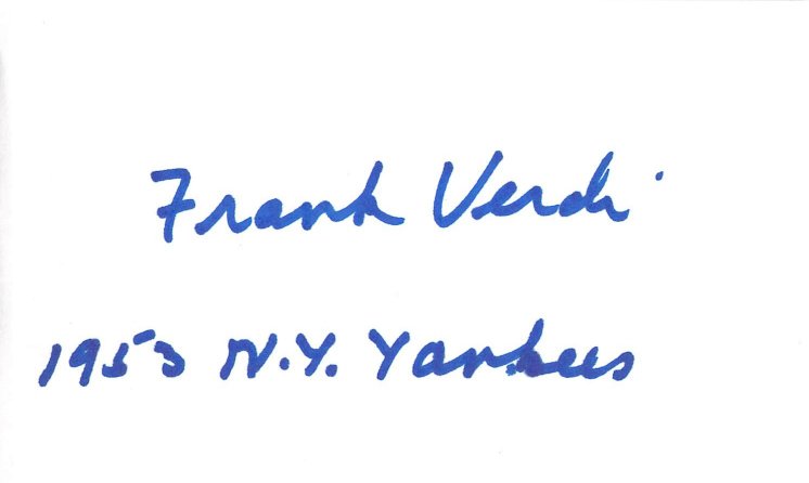 Frank Verdi - New York Yankees