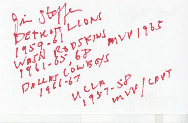 Jim Steffen - Detroit Lions