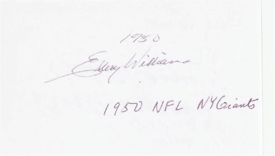 Ellery Williams - New York Giants