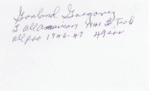 Garland Gregory - San Francisco 49ers