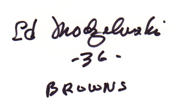 Ed Modzelenski - Cleveland Browns