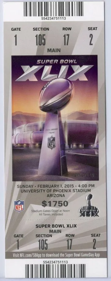 Super Bowl T          Ticket