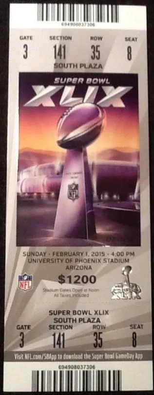 Super Bowl T          Ticket