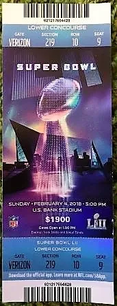 Super Bowl T          Ticket