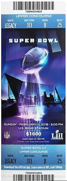 Super Bowl T          Ticket