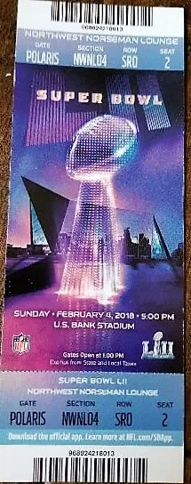 Super Bowl T          Ticket