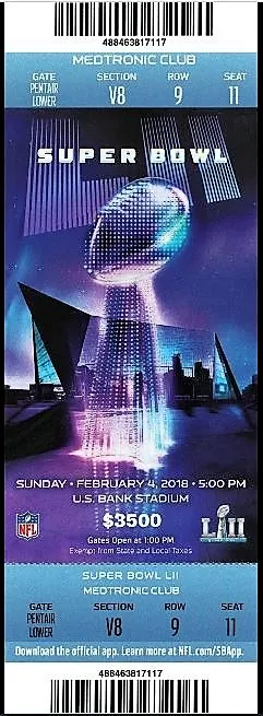 Super Bowl T          Ticket