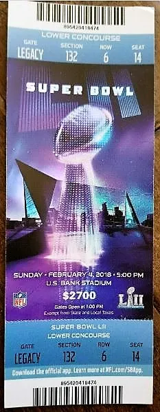Super Bowl T          Ticket