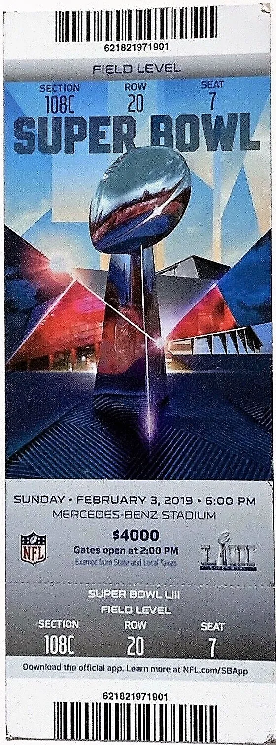 Super Bowl T          Ticket