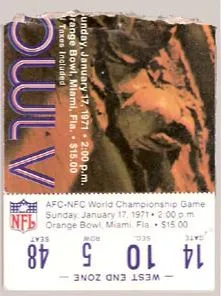 Super Bowl T          Ticket