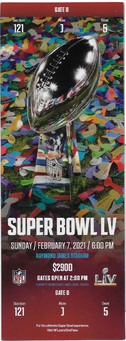 Super Bowl T          Ticket