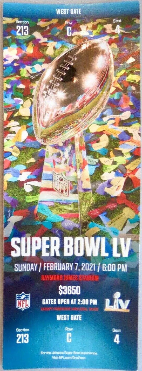 Super Bowl T          Ticket