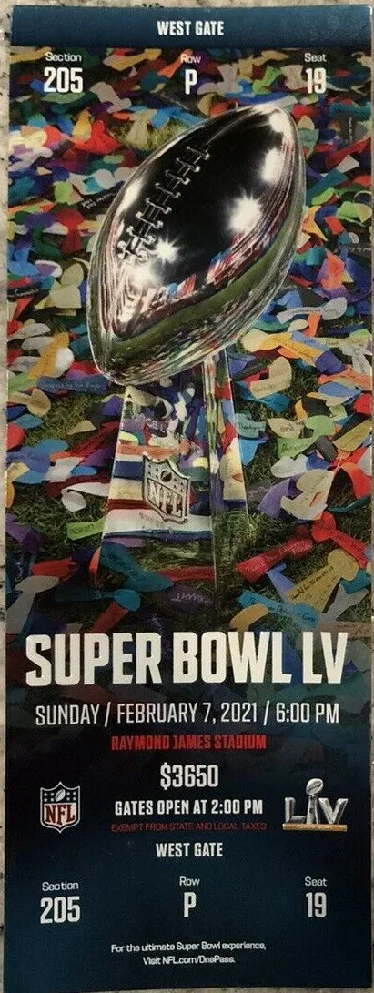 Super Bowl T          Ticket