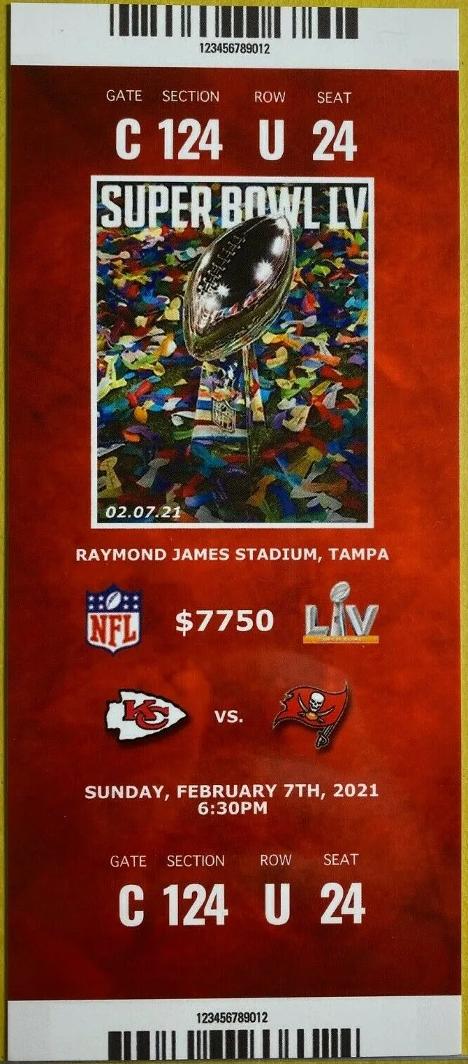 Super Bowl T          Ticket