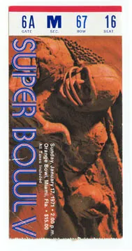 Super Bowl T          Ticket