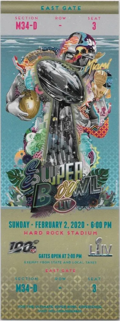 Super Bowl T          Ticket